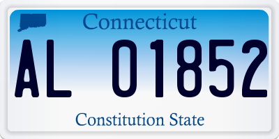 CT license plate AL01852