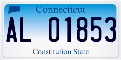 CT license plate AL01853