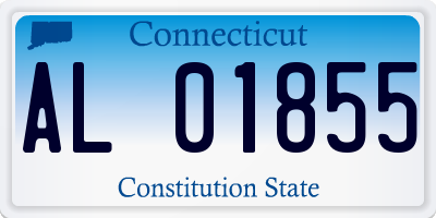 CT license plate AL01855