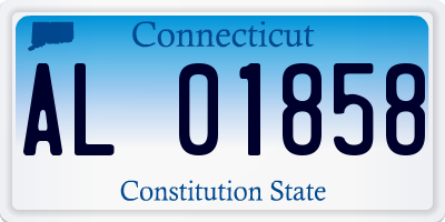 CT license plate AL01858