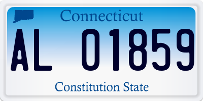 CT license plate AL01859