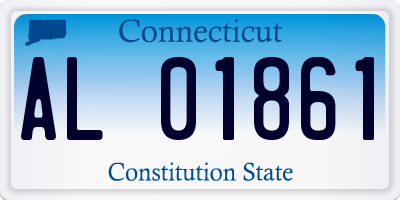 CT license plate AL01861