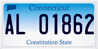 CT license plate AL01862