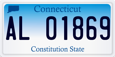CT license plate AL01869