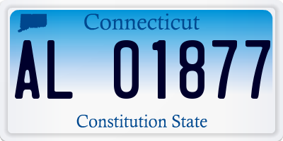CT license plate AL01877
