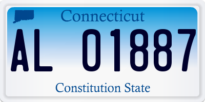 CT license plate AL01887