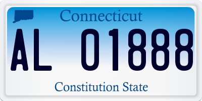 CT license plate AL01888
