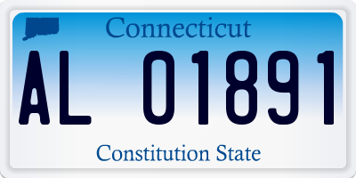 CT license plate AL01891