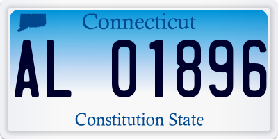 CT license plate AL01896