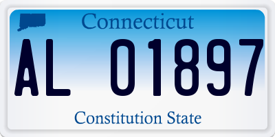 CT license plate AL01897