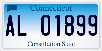 CT license plate AL01899