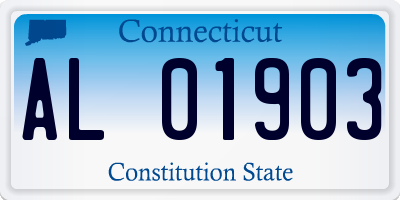 CT license plate AL01903
