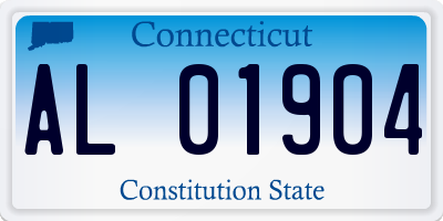 CT license plate AL01904