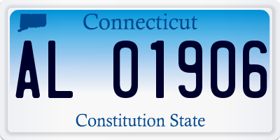 CT license plate AL01906