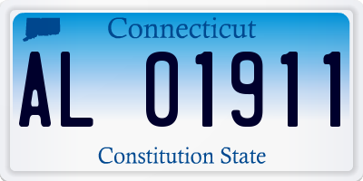 CT license plate AL01911