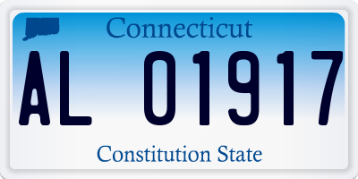 CT license plate AL01917