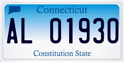 CT license plate AL01930