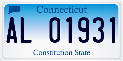 CT license plate AL01931