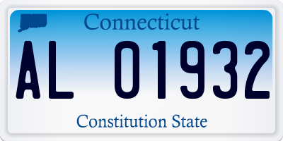 CT license plate AL01932