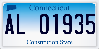CT license plate AL01935