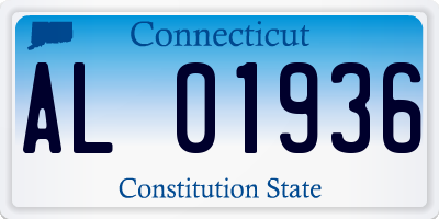 CT license plate AL01936
