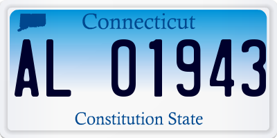 CT license plate AL01943