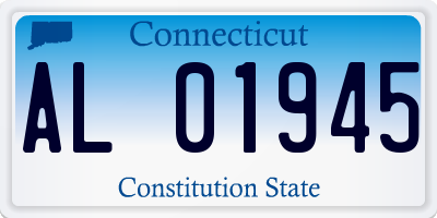 CT license plate AL01945