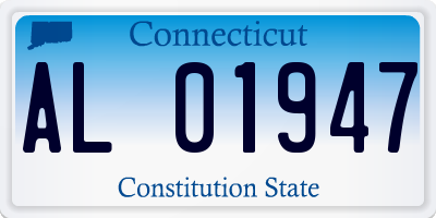 CT license plate AL01947