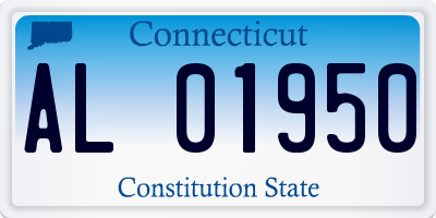 CT license plate AL01950