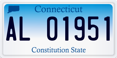 CT license plate AL01951