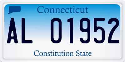 CT license plate AL01952