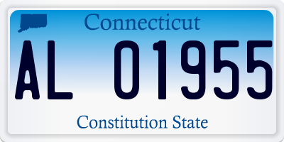 CT license plate AL01955