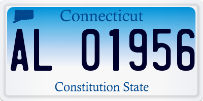 CT license plate AL01956