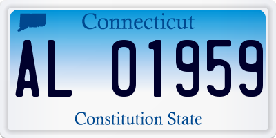 CT license plate AL01959