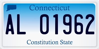 CT license plate AL01962