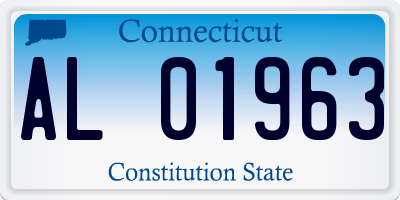 CT license plate AL01963