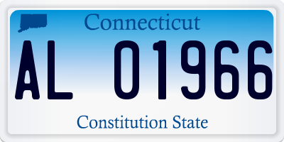 CT license plate AL01966