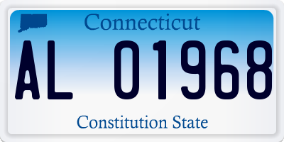 CT license plate AL01968
