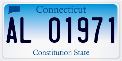 CT license plate AL01971