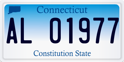 CT license plate AL01977