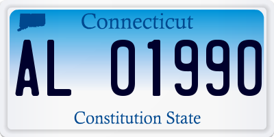 CT license plate AL01990