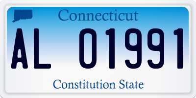 CT license plate AL01991