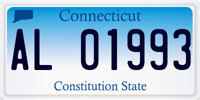 CT license plate AL01993