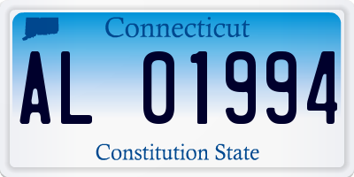 CT license plate AL01994