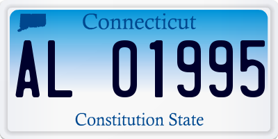 CT license plate AL01995