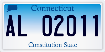 CT license plate AL02011