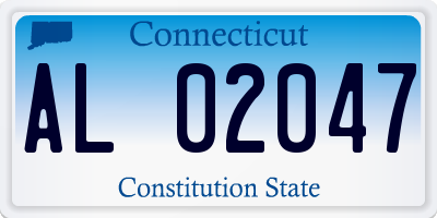 CT license plate AL02047
