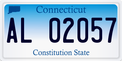 CT license plate AL02057