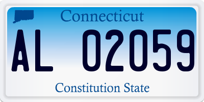 CT license plate AL02059