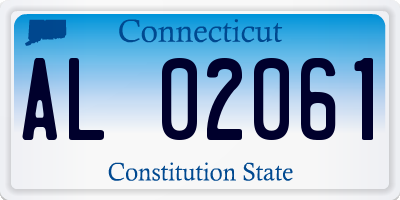 CT license plate AL02061